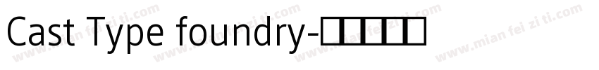 Cast Type foundry字体转换